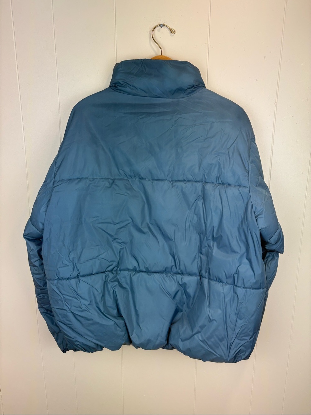 Blue Collared Puffer Jacket - Picture 2 of 5